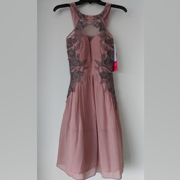 Little Mistress Chiffon Skater Dress - Picture 2 of 4